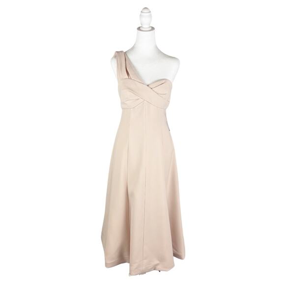 THEIA Ariana Midi Dress 6 Pink NWT - Picture 3 of 11